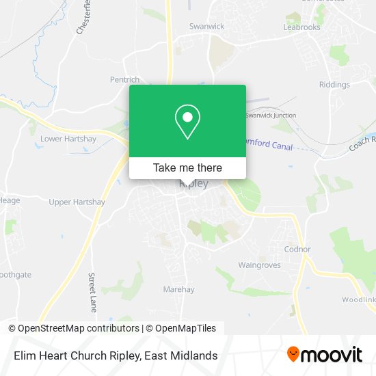 Elim Heart Church Ripley map