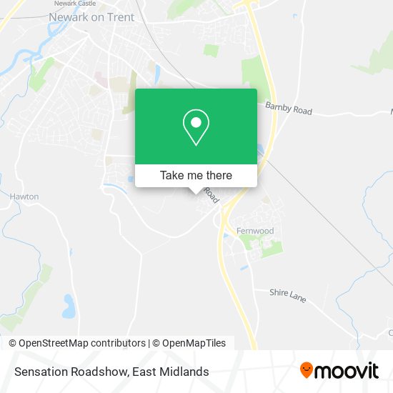 Sensation Roadshow map