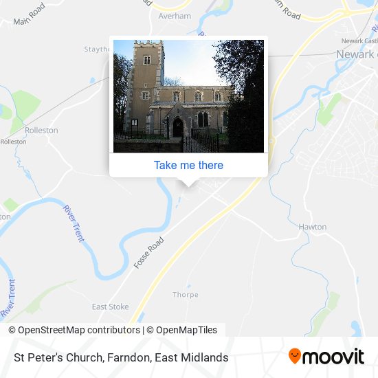 St Peter's Church, Farndon map