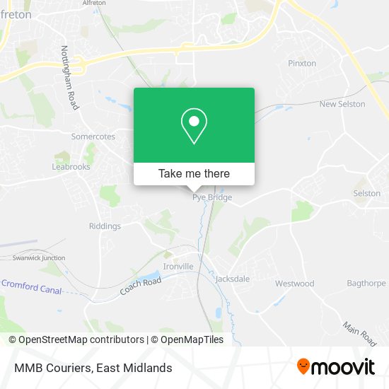 MMB Couriers map