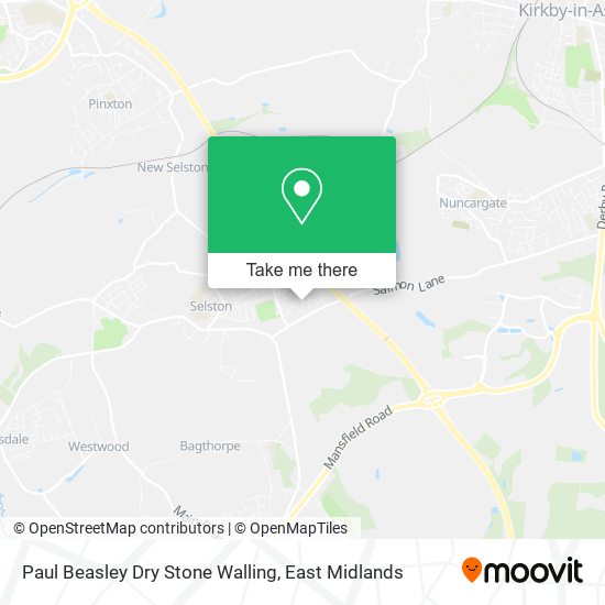 Paul Beasley Dry Stone Walling map