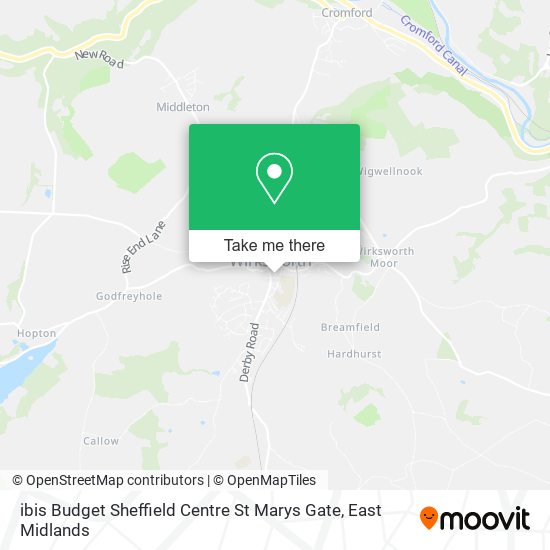 ibis Budget Sheffield Centre St Marys Gate map