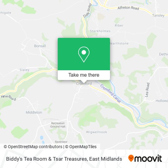 Biddy's Tea Room & Tsar Treasures map