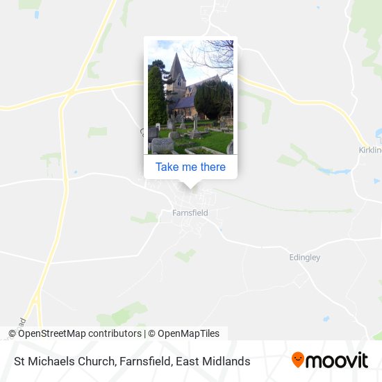 St Michaels Church, Farnsfield map