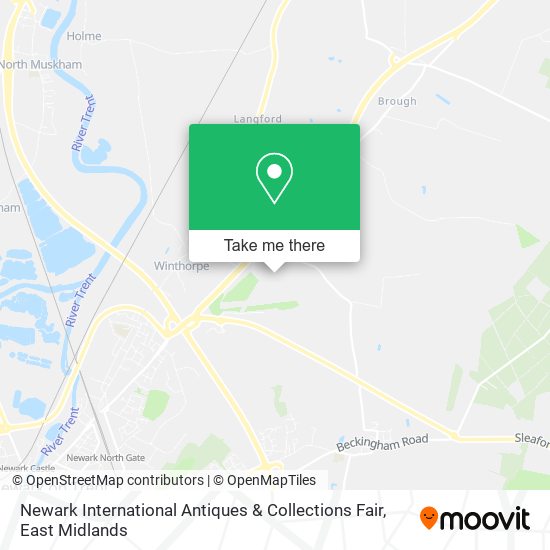 Newark International Antiques & Collections Fair map