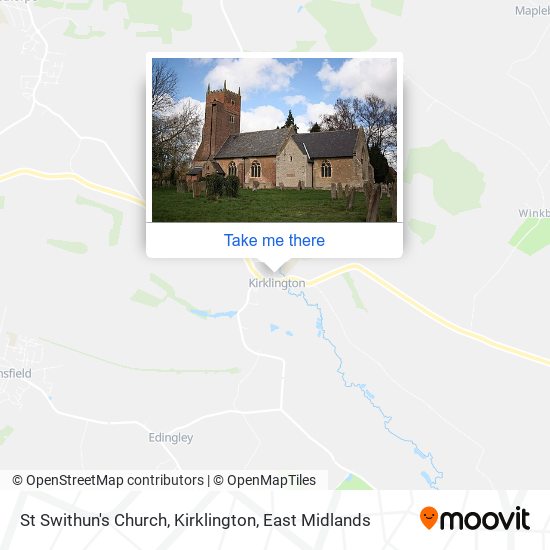 St Swithun's Church, Kirklington map