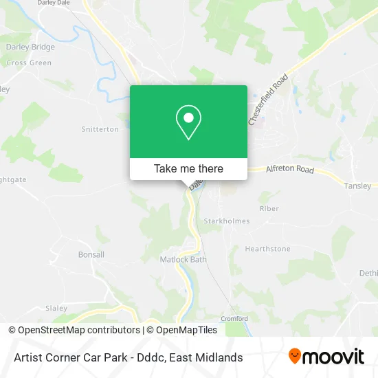 Artist Corner Car Park - Dddc map