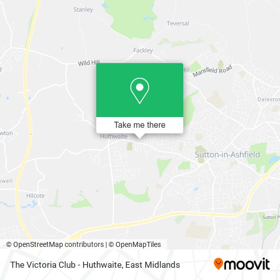The Victoria Club - Huthwaite map