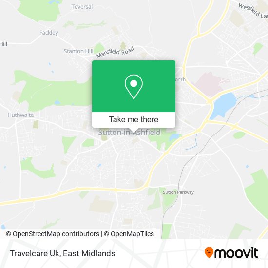 Travelcare Uk map