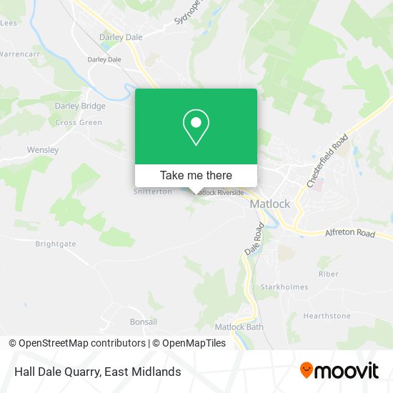 Hall Dale Quarry map