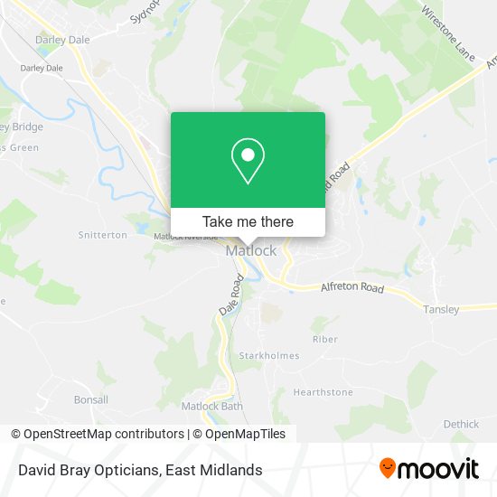 David Bray Opticians map