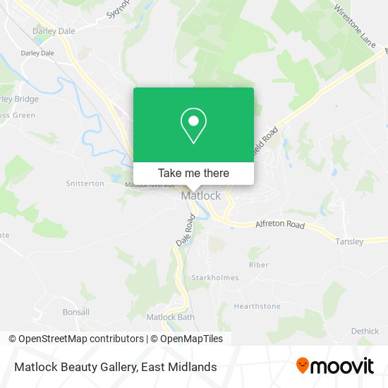 Matlock Beauty Gallery map