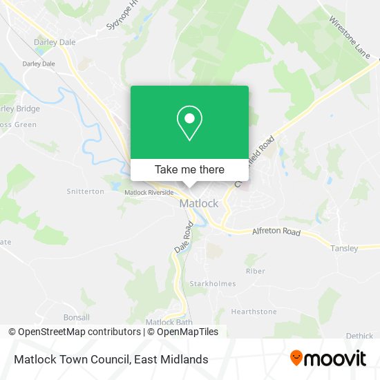 Matlock Town Council map