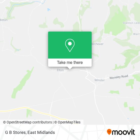 G B Stores map