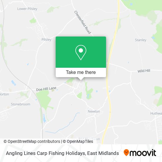 Angling Lines Carp Fishing Holidays map