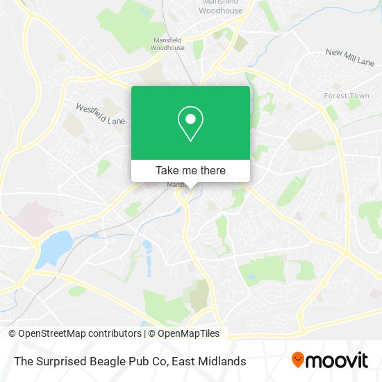 The Surprised Beagle Pub Co map