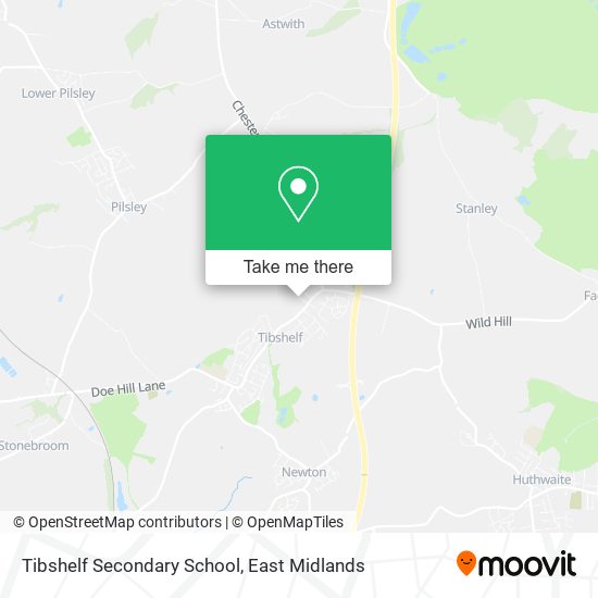Tibshelf Secondary School map