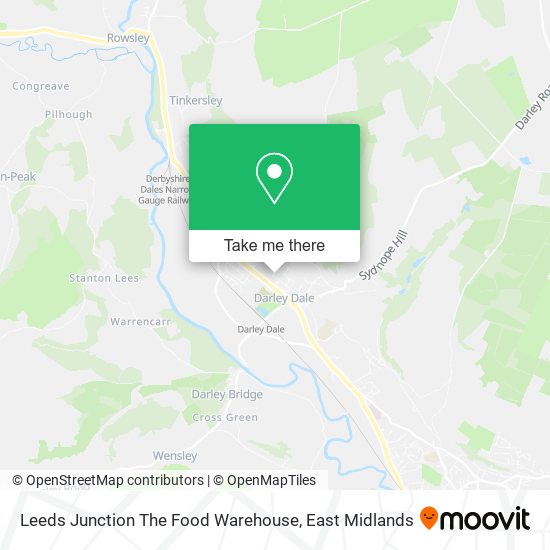 Leeds Junction The Food Warehouse map