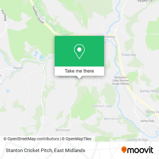 Stanton Cricket Pitch map