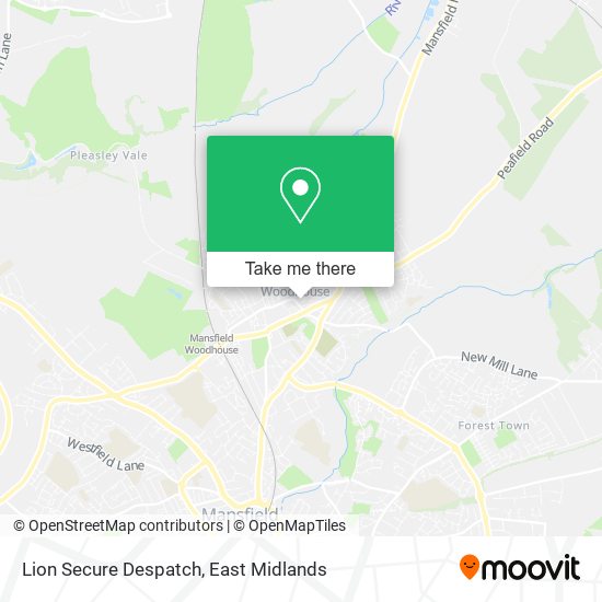Lion Secure Despatch map