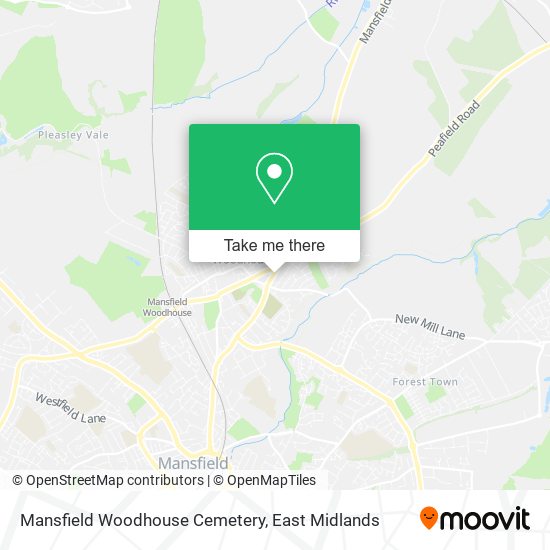 Mansfield Woodhouse Cemetery map