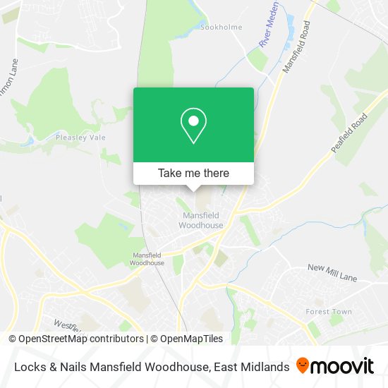 Locks & Nails Mansfield Woodhouse map