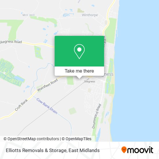 Elliotts Removals & Storage map