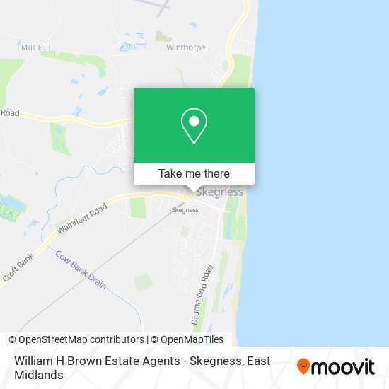 William H Brown Estate Agents - Skegness map