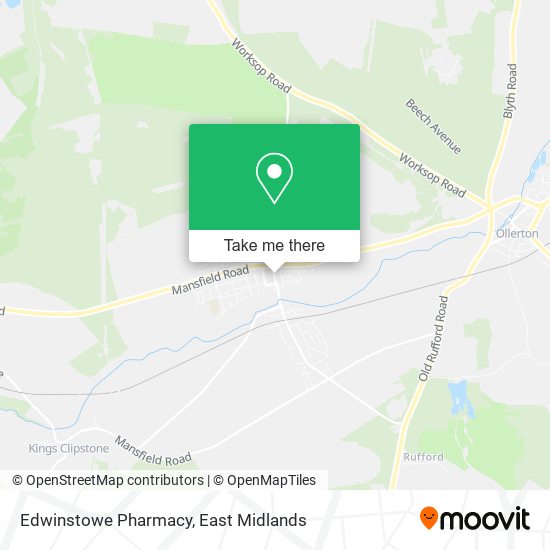 Edwinstowe Pharmacy map