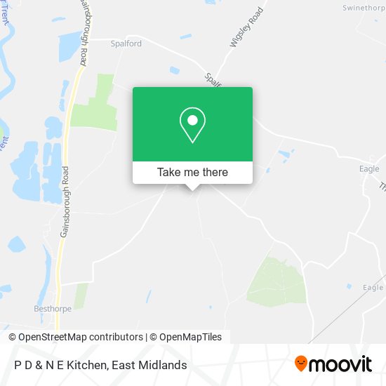 P D & N E Kitchen map