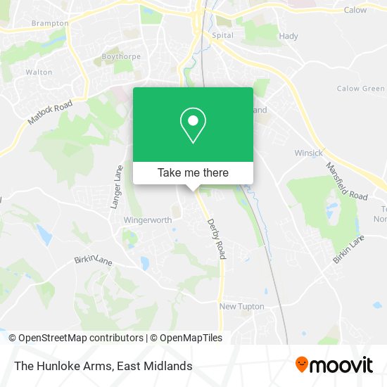 The Hunloke Arms map