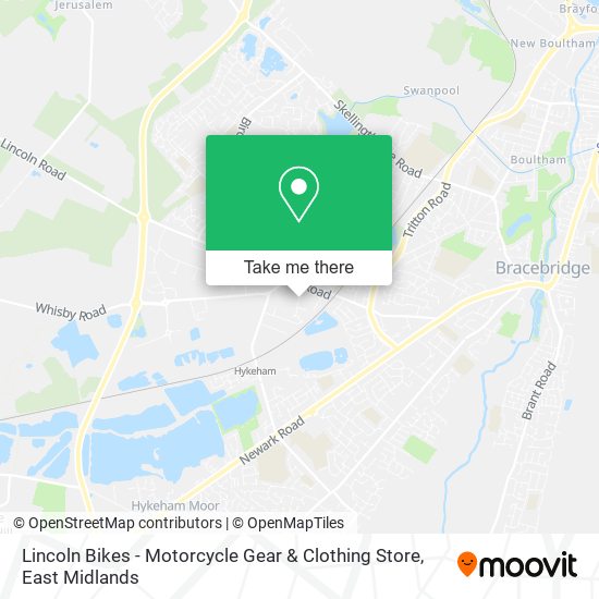 Lincoln Bikes - Motorcycle Gear & Clothing Store map