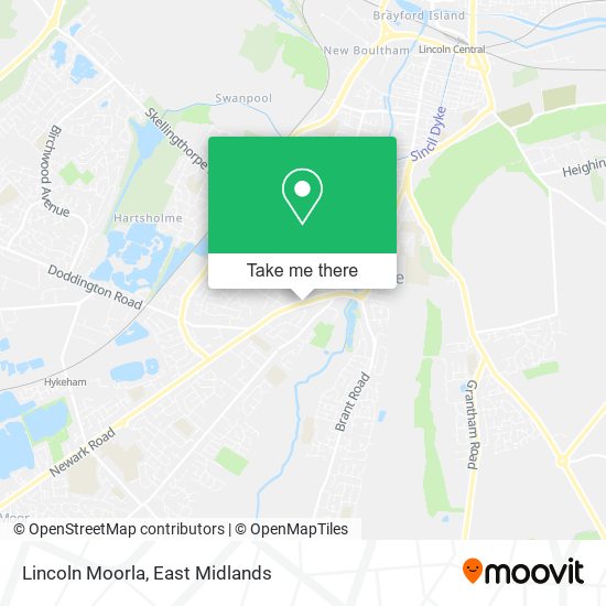 Lincoln Moorla map