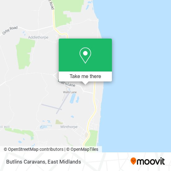 Butlins Caravans map