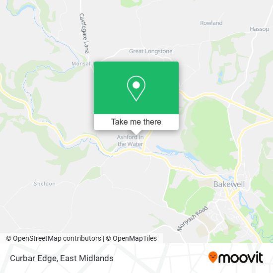 Curbar Edge map
