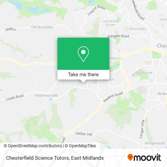 Chesterfield Science Tutors map