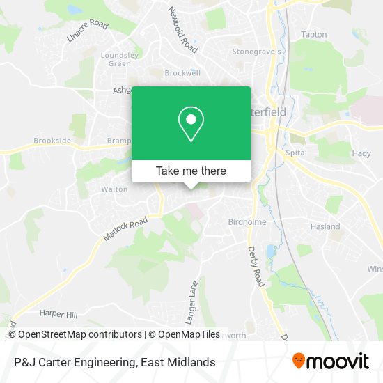 P&J Carter Engineering map