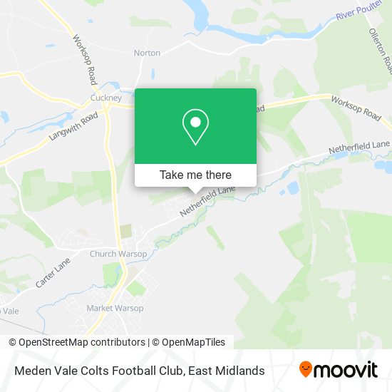Meden Vale Colts Football Club map