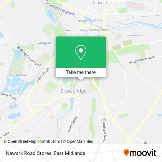 Newark Road Stores map