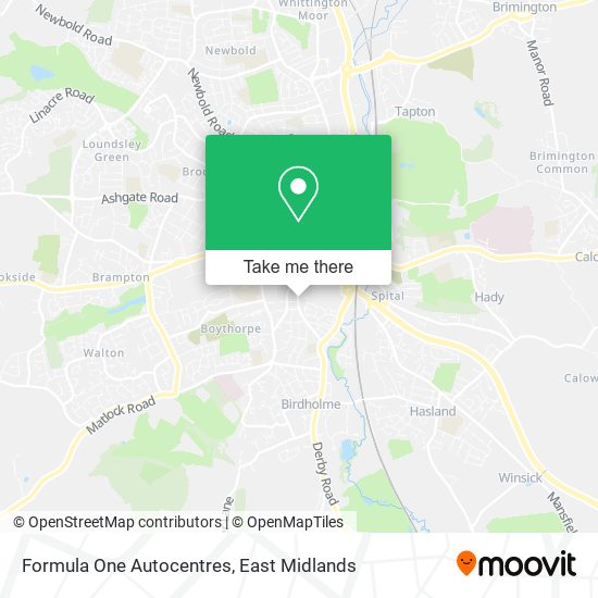 Formula One Autocentres map