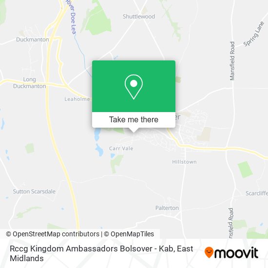 Rccg Kingdom Ambassadors Bolsover - Kab map