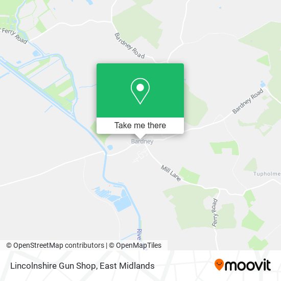 Lincolnshire Gun Shop map