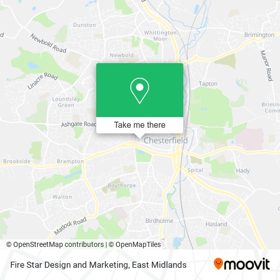 Fire Star Design and Marketing map