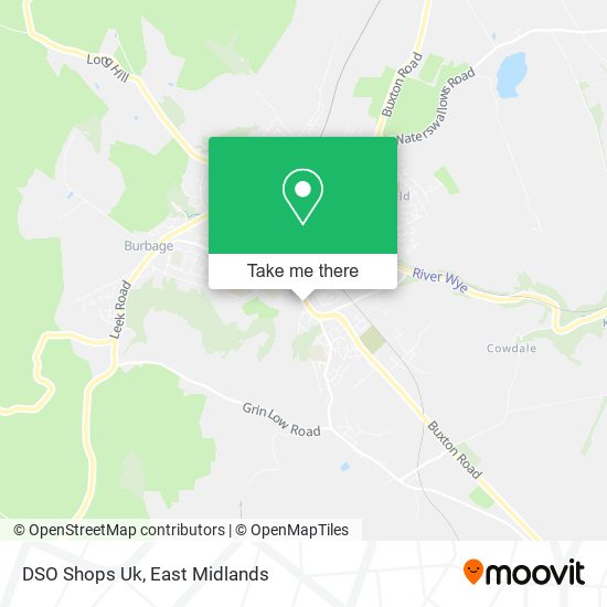 DSO Shops Uk map