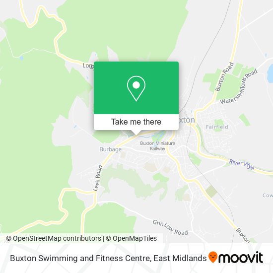Buxton Swimming and Fitness Centre map