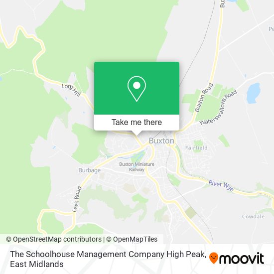 The Schoolhouse Management Company High Peak map