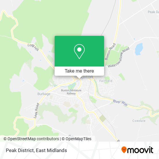 Peak District map