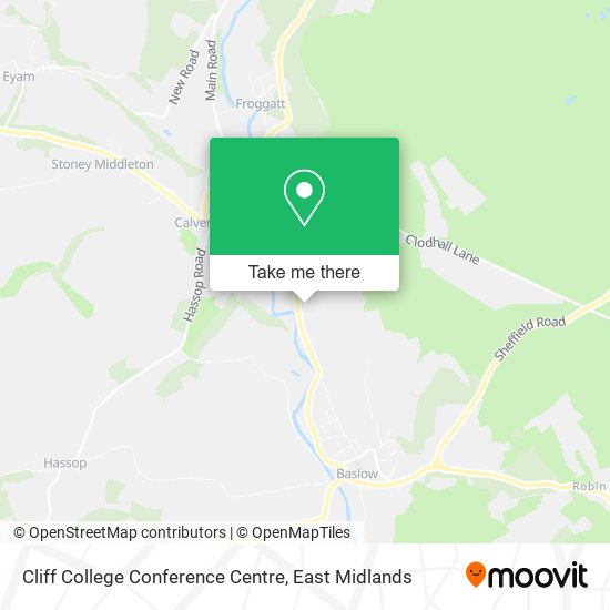 Cliff College Conference Centre map