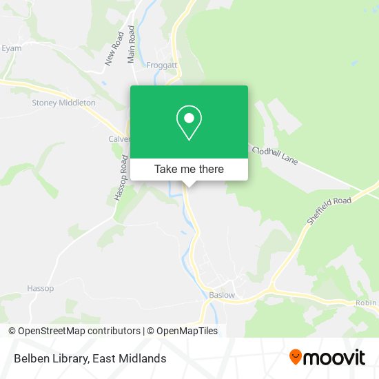 Belben Library map