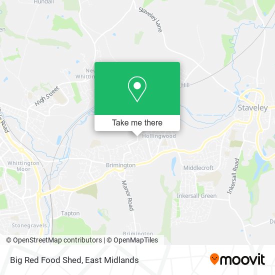 Big Red Food Shed map